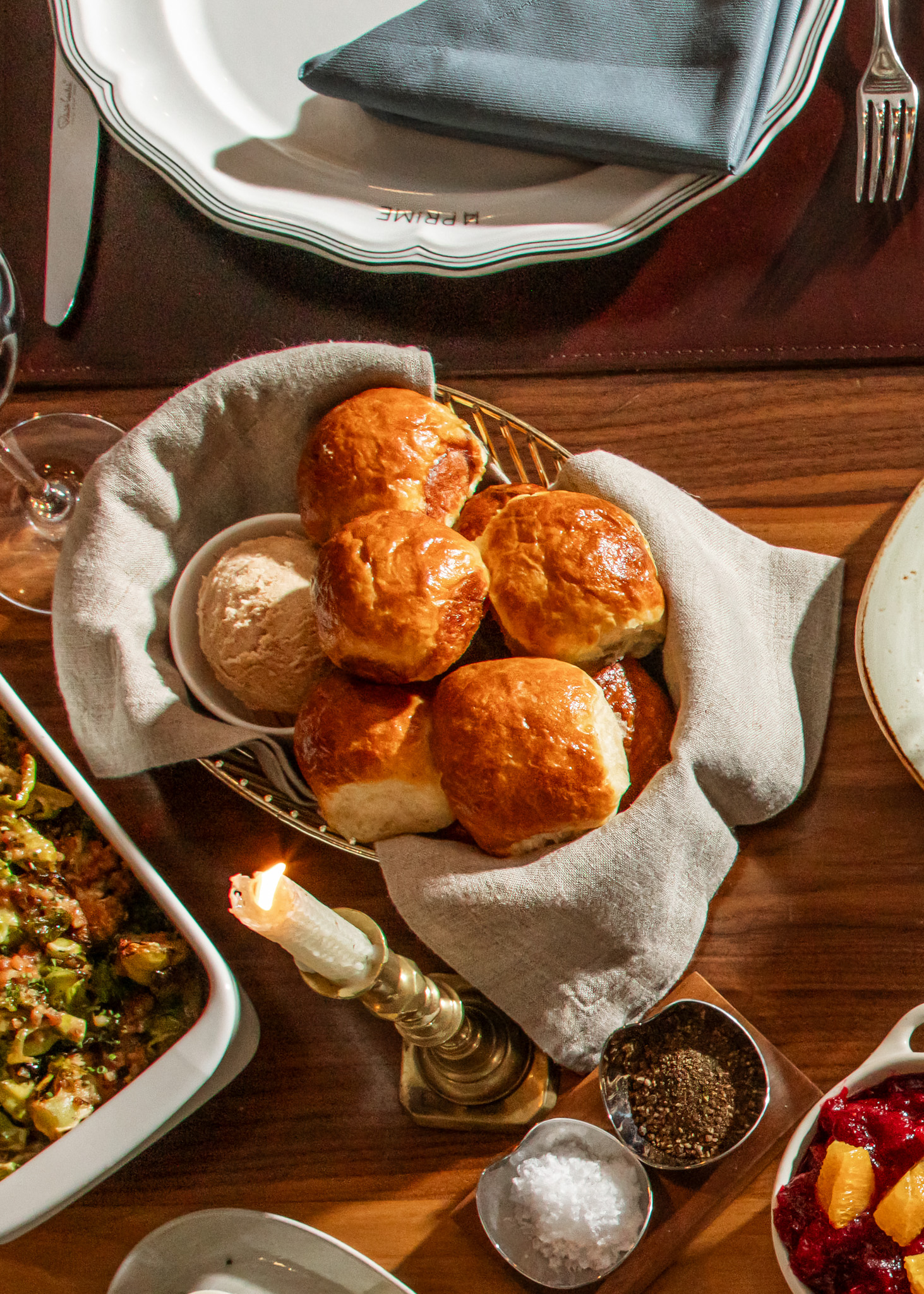 Parker House Rolls with cinnamon butter